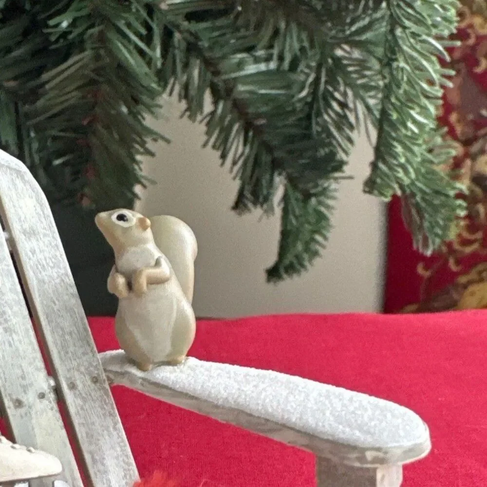 Hallmark Keepsake A Winter Perch 2006 Winter Adirondack Chair Ornament QXG2786